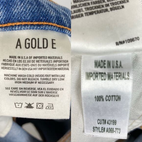 AGOLDE Quinn High-Rise Denim Mini Skirt in Devotee Button Fly Distressed Hem 29 - Picture 9 of 9